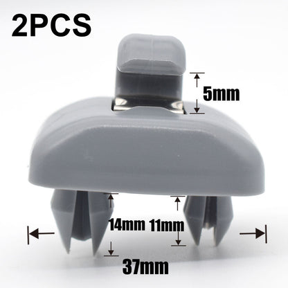 2x Sun Visor Clip Hook Mount Holder Compatible with Audi A1 A3 A4 A5 Q3 Q5 B6 B7 B8