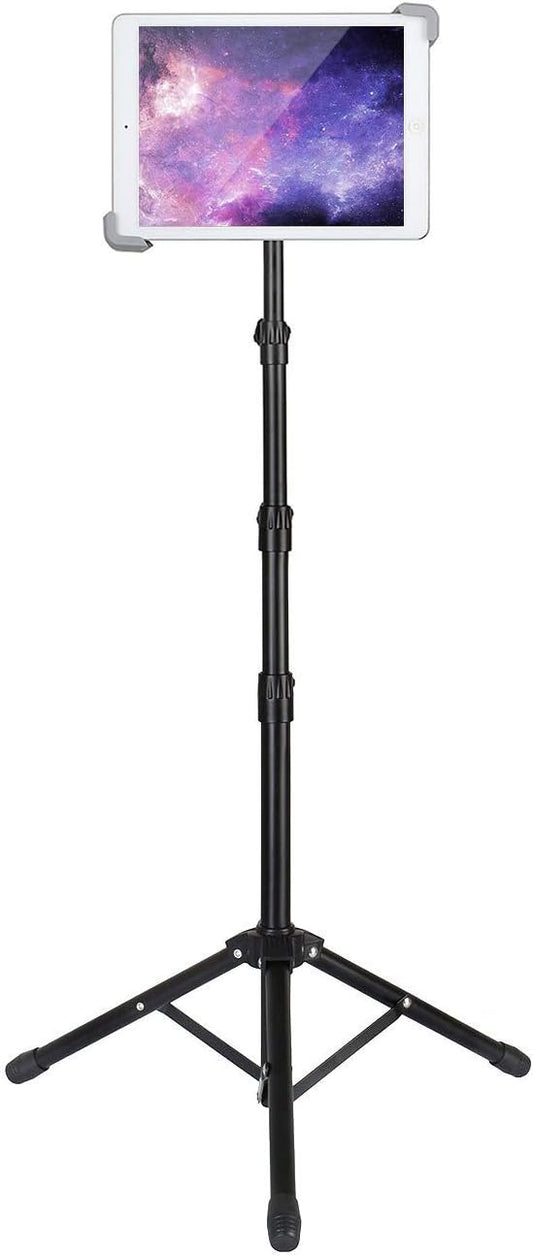 Height Adjustable 360° Rotating iPad Floor Stand Holder Mount