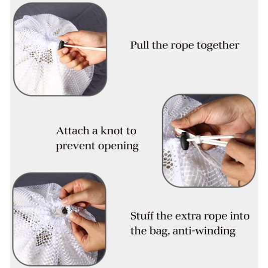 Laundry Bags, Laundry Net Laundry Bags To Protect Machine Washable Clothes - 2 pcs Set - White