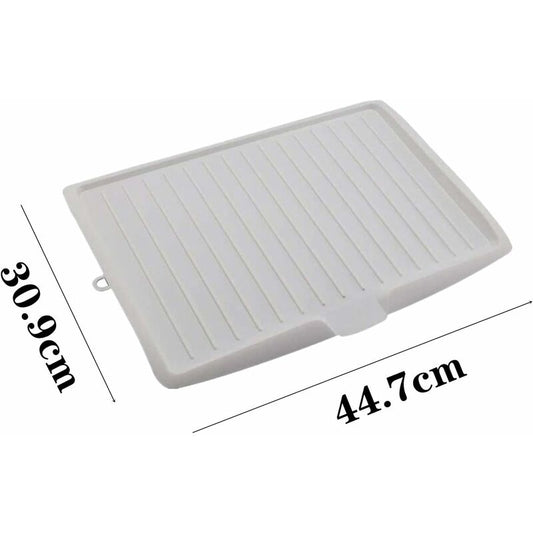 Premium Dish Drainer Plastic Dish Drainer Mat Dish Drainer Dish Rack Sink Side Drainer Sloped Draining Tray For Pots,