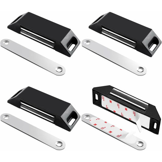 Magnetic Door Catches 4 Pack No Drilling Kitchen Cupboard Magnet Strong Magnet Closure For Cupboard Door, Drawer,