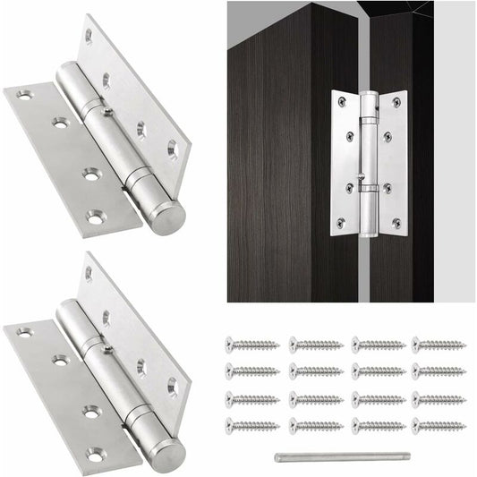 Automatic Door Closer With Stop Device, Adjustable Spring Hinge Door Closer, Buffer Close For Commercial And