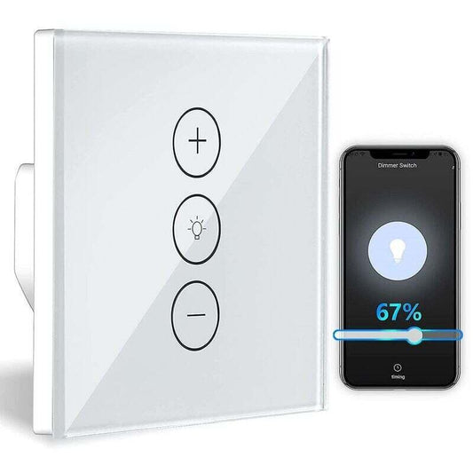 LED Dimmer Switch, Wifi Light LED Dimmer Switch Percentage Function With Timing Function, Wlan Voice App Control