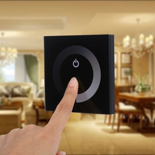 Dimmable Light, Dimmable LED Touch Panel, Monochrome Dimming Wall Switch Controller, Dc 12V-24V Quiet Touch Panel LED