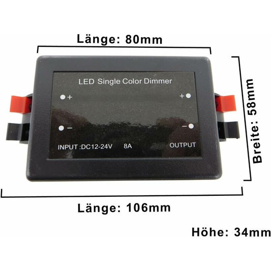 12V Wireless LED LED Dimmer Switch With Remote Control, For All Types Of Dimmable LED Bulbs. [Energy Class A]