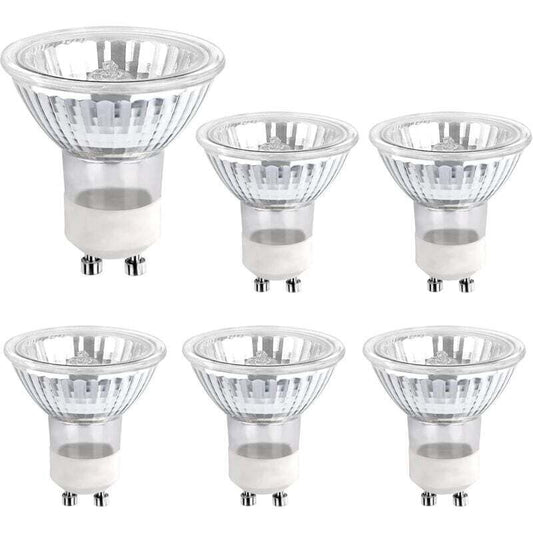 Halogen Bulb Gu10 35W 230V, 380Lm Warm White 2700K, Dimmable Halogen Spot Bulb, For Cabinet Light, Display Lights, Pack