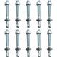 Anchor Plugs, 10 pcs M10/10Mm Galvanized Heavy Duty Anchors, Galvanized Metal Anchors, For Balustrades, Curtain Walls,