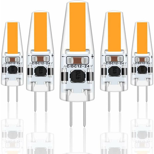 G4 LED 3W 12V Ac/Dc Light Bulbs, G4 3W LED Bulbs Equivalent To 30W Halogen Bulb, 300Lm, Warm White 2700K, Non-Dimmable,