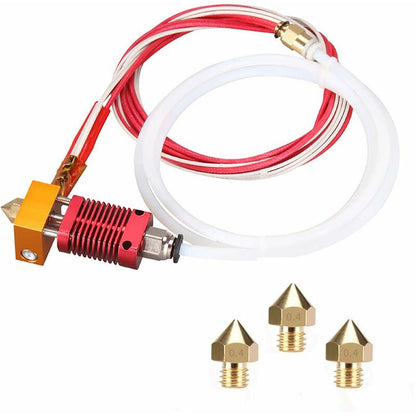 3D Printer Nozzle Kit Mk8 Hotend Kit Compatible With Alfawise U20 U30 Creality Ender 3 Assembled Mk8 Extruder Hot End