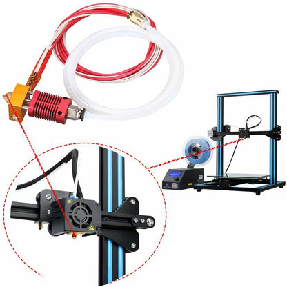 3D Printer Nozzle Kit Mk8 Hotend Kit Compatible With Alfawise U20 U30 Creality Ender 3 Assembled Mk8 Extruder Hot End