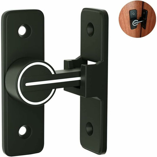 Luminous Sliding Interior Door Lock Latch, 90° Tilt Door Hook Latch, Anti-Theft Hasp Buckle Lock Bolt, For Door, Window