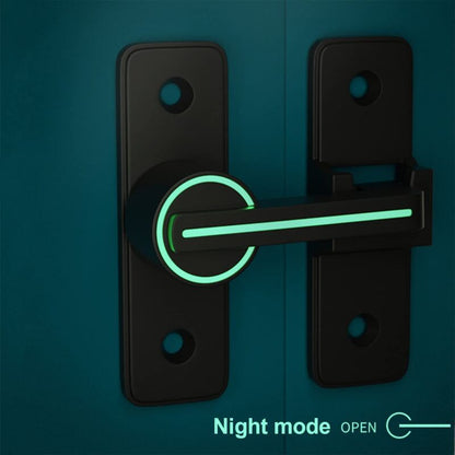 Luminous Sliding Interior Door Lock Latch, 90° Tilt Door Hook Latch, Anti-Theft Hasp Buckle Lock Bolt, For Door, Window