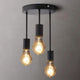 Retro Ceiling Light, 3 Sockets For E27 Bulbs, Industrial Pendant Lamp Metal Retro Vintage Pendant Lights Ceiling Lamp