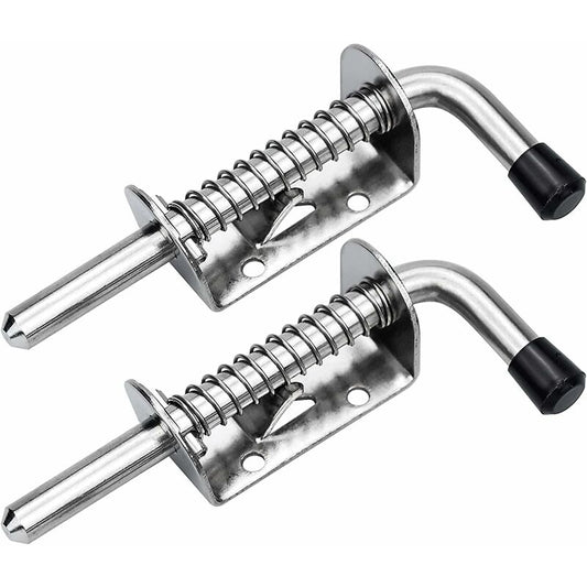 2 pcs Garage Door Lock Spring Latch Steel Spring Bolts Door Latches And Bolts 128Mm For Garage Door Garden Shed