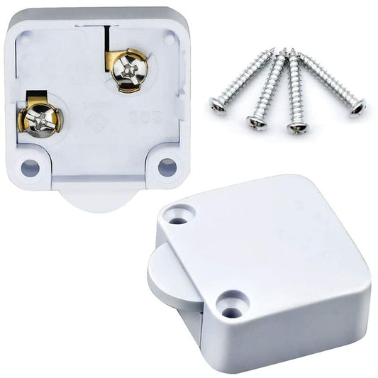 2 pcs Cabinet Cupboard Switch 2A/250V Automatic Switch Cupboards For Applies To Various Lighting Fixtures And All Types
