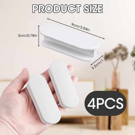 Balcony Door Knob, 4 pcs Set Door Handles, Cabinets, Furniture Glass, Plastic Look