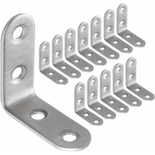 13 pcs Stainless Steel Corner Brace 40X40Mm, Corner Braces For Fixing And Repairing Furniture, Reinforcing Joints,
