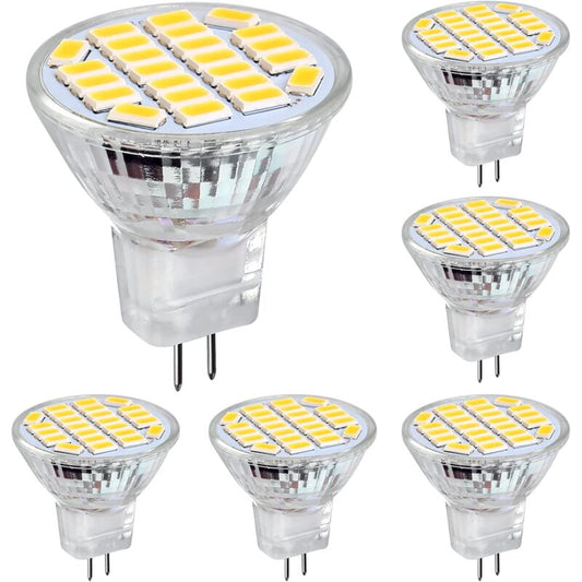 Mr11 Gu4 LED 3W Positive White Light 6500K, Non-Dimmable, Gu4 LED Spot Bulbs, 25-35W Halogen Equivalent, 350Lm, Ac/Dc