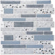 10 Pieces, Adhesive Wall Tiles, Vinyl Kitchen Backsplash, Marble Wall Stickers, Blue, 30X30Cm
