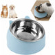 Cat Bowl, Pet Bowl Set, Raised And Tilted Cat Bowl, Small Dog Bowl, Removable Cat And Dog Bowl, 15° Tilted Raised