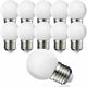 Pack Of 10 E27 G45 LED Globe - Warm White 3000K - 5W G45 - Matte Polycarbonate Shell - Non-Dimmable [Energy Class G]