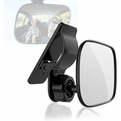 Baby Car Mirror, 360° ROtation Car Rear View Mirror, Baby Rear View Mirror With Clip, Baby Monitor For Wide View, Back