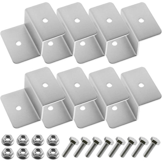 Solar Panel Mounting Bracket Kit Z Type With Nuts And Bolts 1 Hole