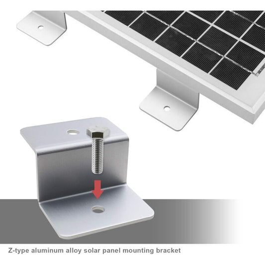 Solar Panel Mounting Bracket Kit Z Type With Nuts And Bolts 1 Hole