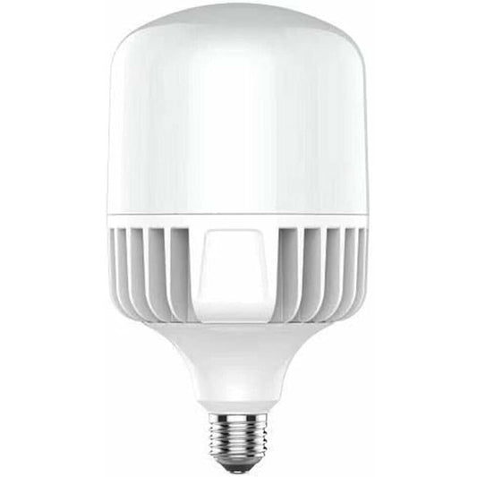 LED Bulb E-40-60W - Cool Light 6500K - 6000 Lm - Turbine Design And Heat Sink Plate - Industrial And Outdoor Lighting,