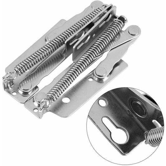 80 Degree Cabinet Hinge Full Hinge Lid Furniture Base Spring Hinge, 1 Pair
