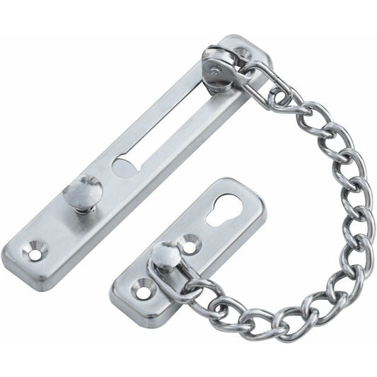 Silver Chain Sliding Security Lock - Door Lock - Door Lock - Interior Sliding Door - Exterior Gate Lock - Door Latch