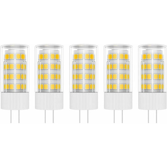 5X G4 LED Lamp 5W Bulb Lamp 51 Smd 2835LEDs Warm White 3000K LED Bulb 500Lm Equivalent To 50W Halogen Lamp Ac/Dc12V