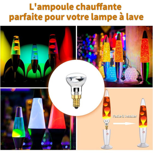 25W E14 Lava Lamp Bulb R39 Reflector Incandescent Bulb 25W E14 R39 Lava Lamp Bulb (4 pcs) [Energy Class A++]