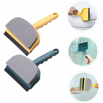 2 pcs Glass Wiper Bath Cleaner Household Floor Cleaners Double-Sided Window Cleaning Sponge Glass Cleaner Glass Cleaner