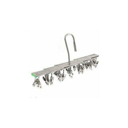Stainless Steel Drying Racks With 35 Clothes Pegs For Socks, Shorts, Underwear And Baby Clothes