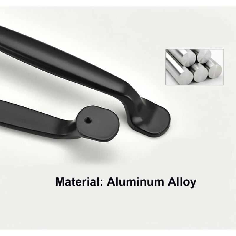 10X 96Mm Black Kitchen Cabinet Door Pulls Cupboard Drawer Bedroom Furniture Pull Handle