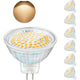 LED Bulbs Gu5.3 5W 12V Mr16 Spotlight Replace Halogen Spotlight 460 Lumens Warm White 3000K Non-Dimmable Pack Of 6