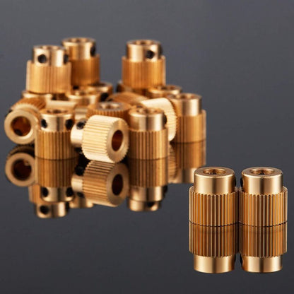 Extruder Wheel 3D Printer Parts Gear 40 Teeth Brass Extruder Wheel Compatible With Cr-10, Cr-10S, S4, S5, Ender 3,