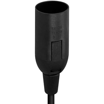 E27 Socket With Wire - Lamp Holder For Bulb With Power Cord Electrical Plug And Switch - 1.8M Cable