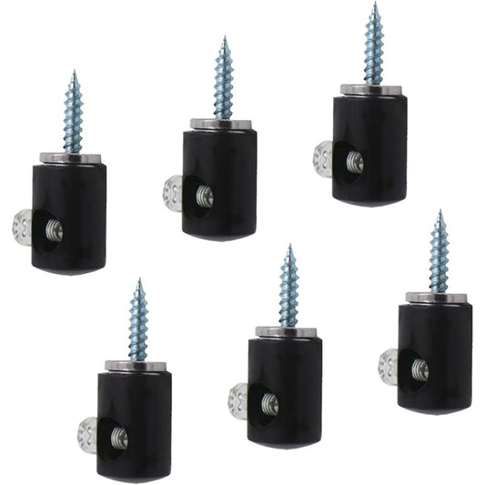Chandelier Lighting Hook, 6 pcs Hanging Lighting Hooks For Chandelier Ceiling Lights Cable (Black)