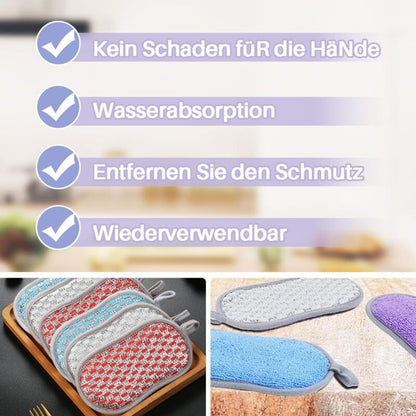 10 pcs Colorful Cleaning Sponges, Premium Non-Scratch Reusable Dishwashing Sponges For Kitchen, Bathroom, Easy Dish