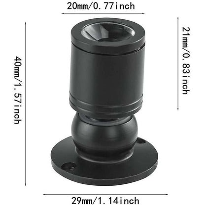 10 X LED Mini Recessed Spotlights, 1Wled Mini Spotlight, With Driver, 100-265V [Energy Class A+] (Black, Cool Light)