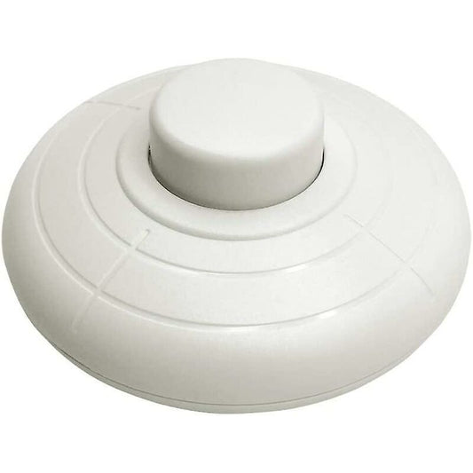 1 pcs ROund Foot Switch White Foot Control Switch For Floor Lamp And Table Lamp