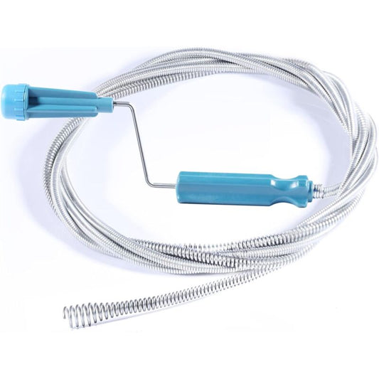 Drain Cleaning Spiral - 3M X 6Mm - Spiral - Drain Unblocker - With Piercing Tip - Drain Snake - Extra Fine - Spiral -