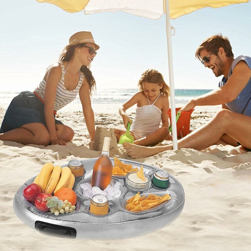 Floating Pool Cup Holder Inflatable Pool Float For Beach Inflatable Jacuzzi Mattress Pool Inflatable Glass Holder Pool