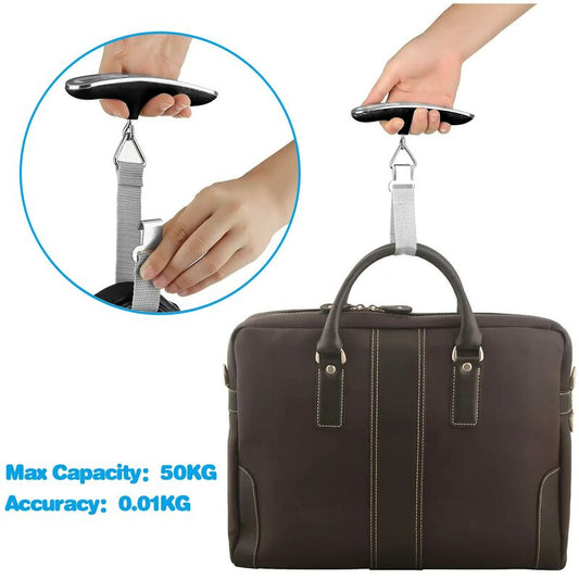 Travel Luggage Scale, Portable Digital Luggage Scale Max 50Kg/110Lb (Lb,G,Oz,Kg) Scale With Hook For