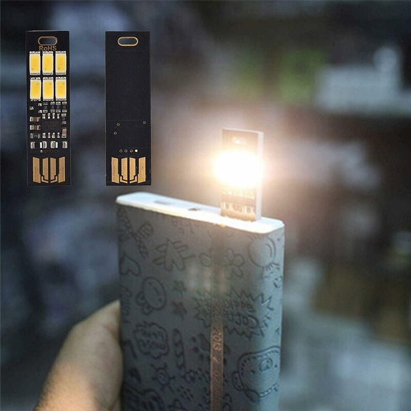 Global 5 Usb LED Lights For Laptop Keyboards, Super Bright With 6 LEDs And One Key Dimmer To Adjust The Light, Hang On