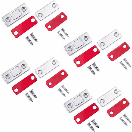 4/8 Pack Adhesive Magnetic Cabinet Door Catches Stainless Steel Kitchen Magnetic Catch For Cupboard Magnetic Closure