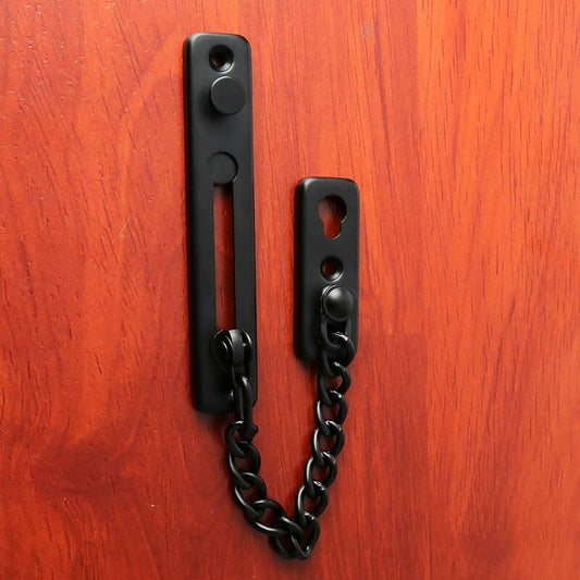 Security Door Chain Narrow Door Limiter Spring Loaded Anti-Theft Door Lock With Screws For Home Internal Door,