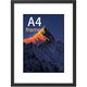 3 pcs Set Photo Frames 21X29.7Cm, A4 Black Frame, Can Be Placed Or Hung On The Wall High Quality Wooden Photo Frame